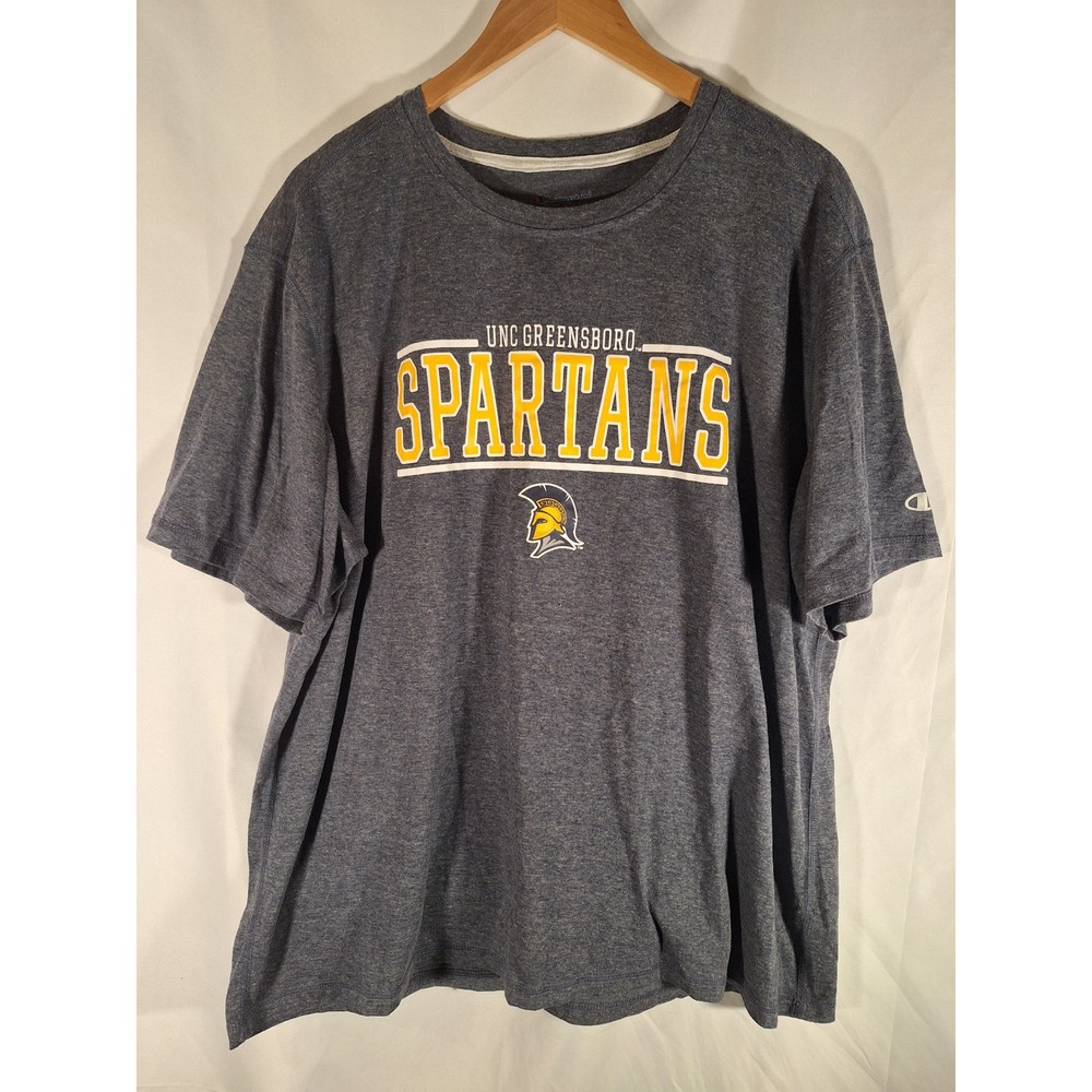 Champion UNC Greensboro Spartans T-Shirt Womens 2XL Gray Heather Graphic Tee